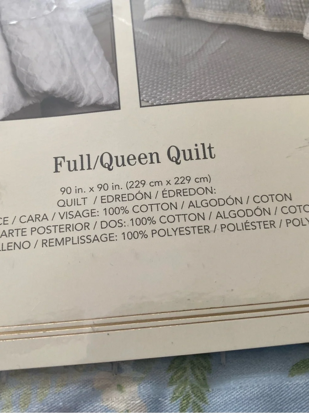 Piper & Wright Karalena Cotton Quilt, Full/Queen 90x90in